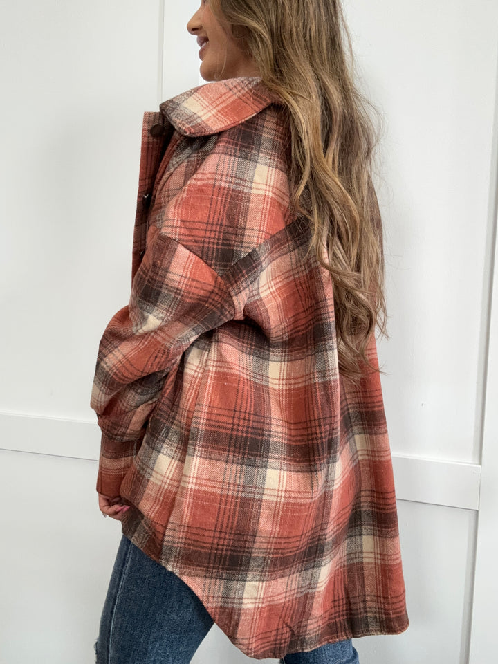 PREORDER Harvest Moon Plaid Long Sleeve Jacket