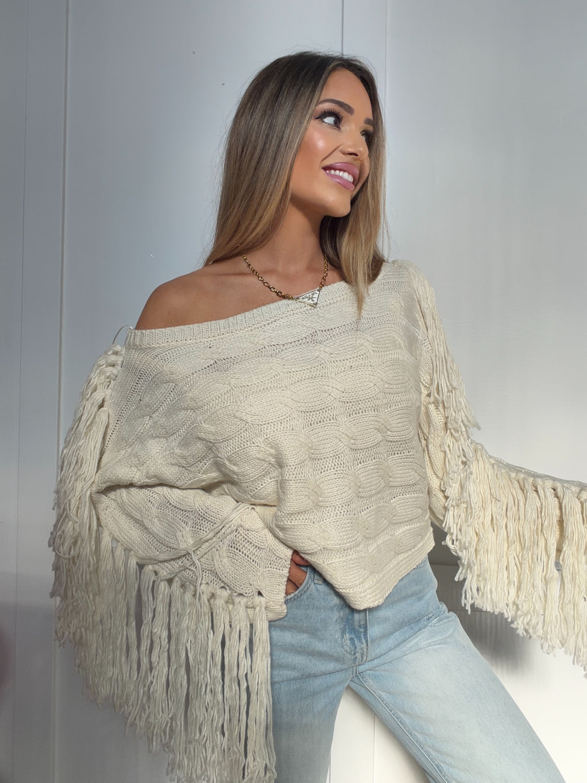Ashford Fringe Sweater