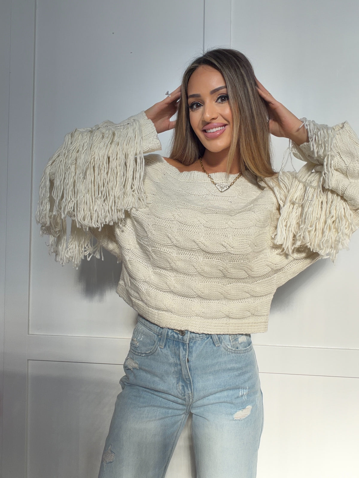 Ashford Fringe Sweater