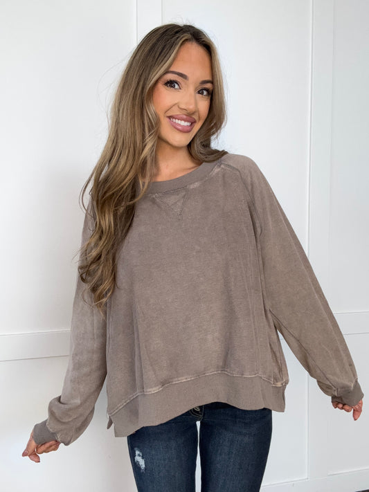 Mellow Mineral Wash French Terry Sweatshirt
