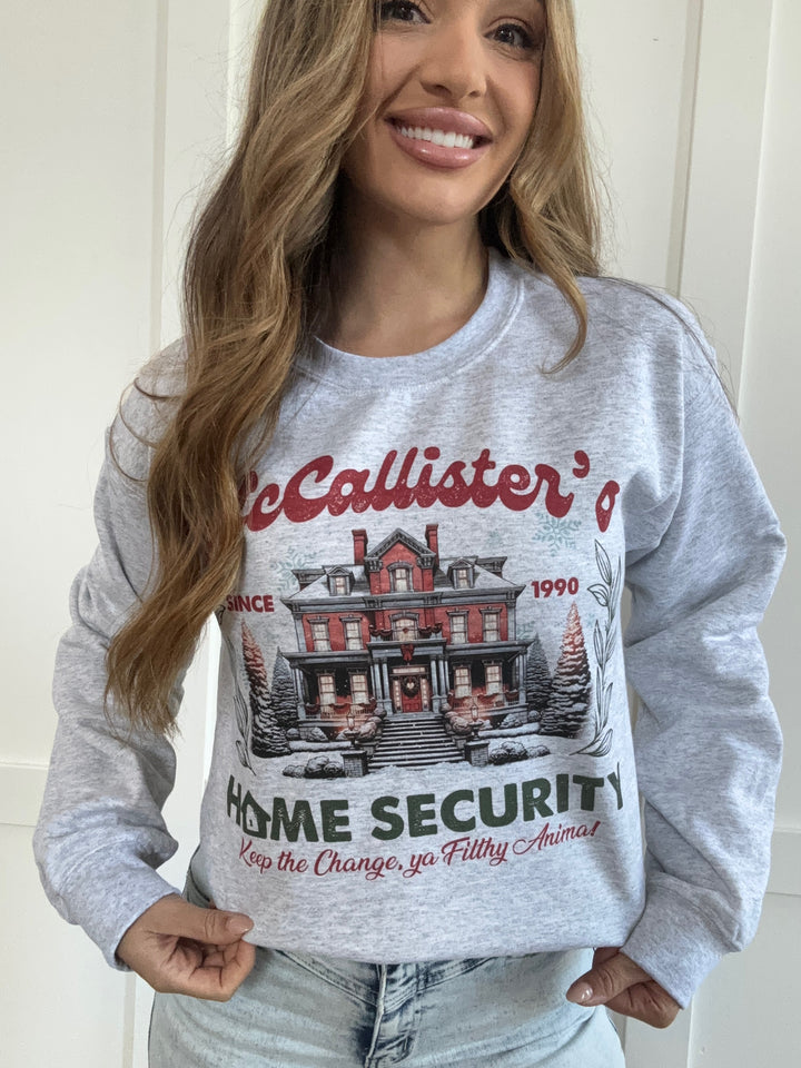 McCallister's Home Security Graphic Crewneck