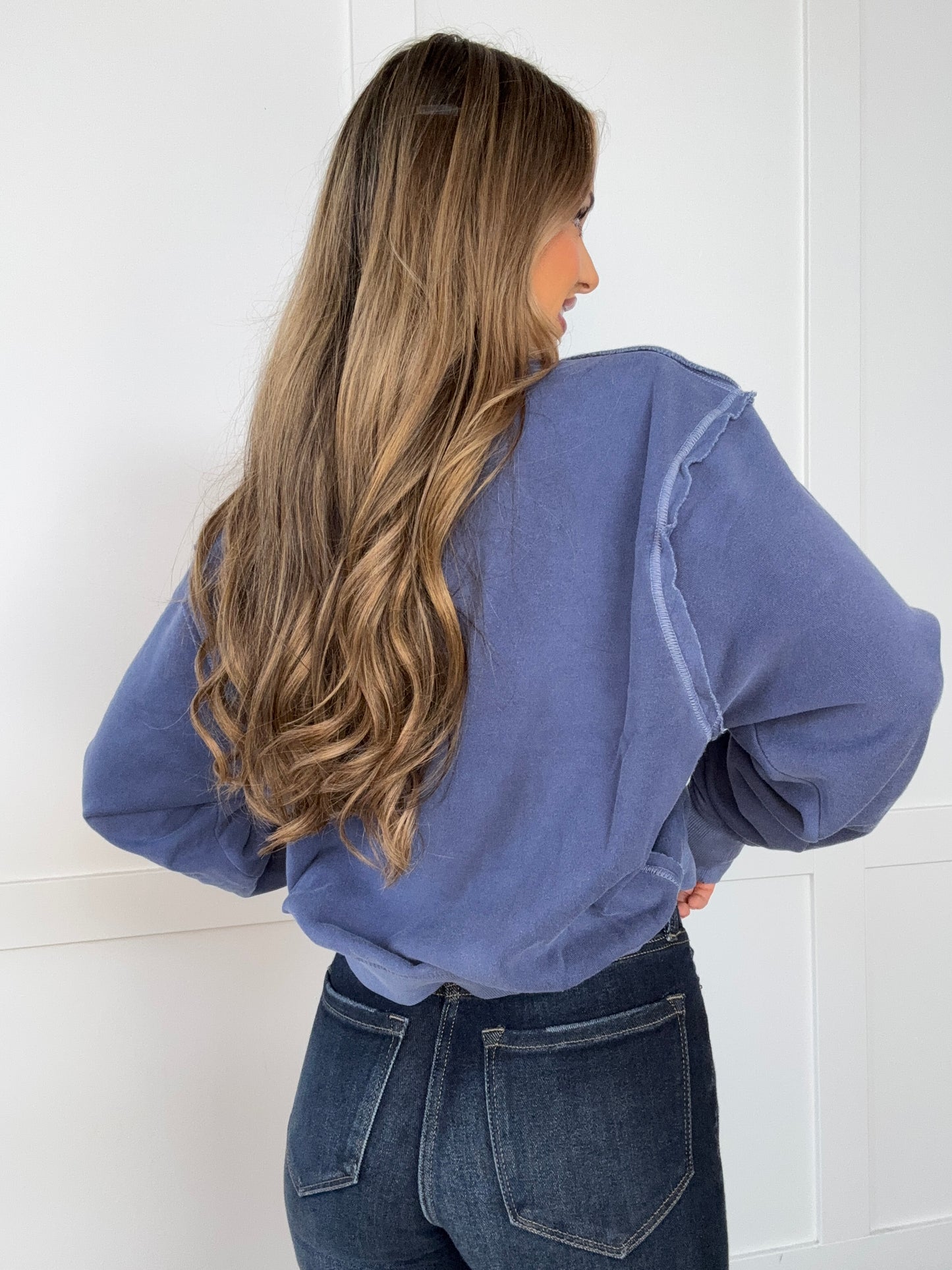 Boston Soft Fleece Pigment Dye Round Neck Pullover