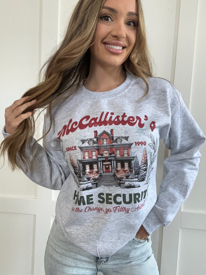 McCallister's Home Security Graphic Crewneck