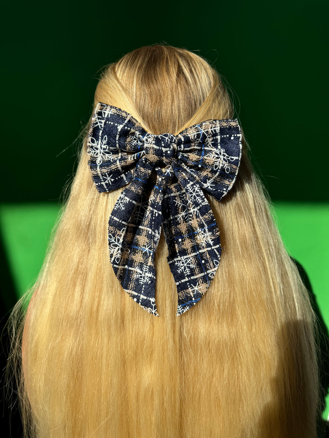 Mistletoe Magic Plaid Hair Bows