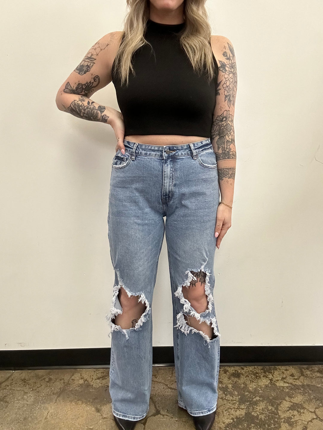 Amanda 90's Wide Leg Jeans
