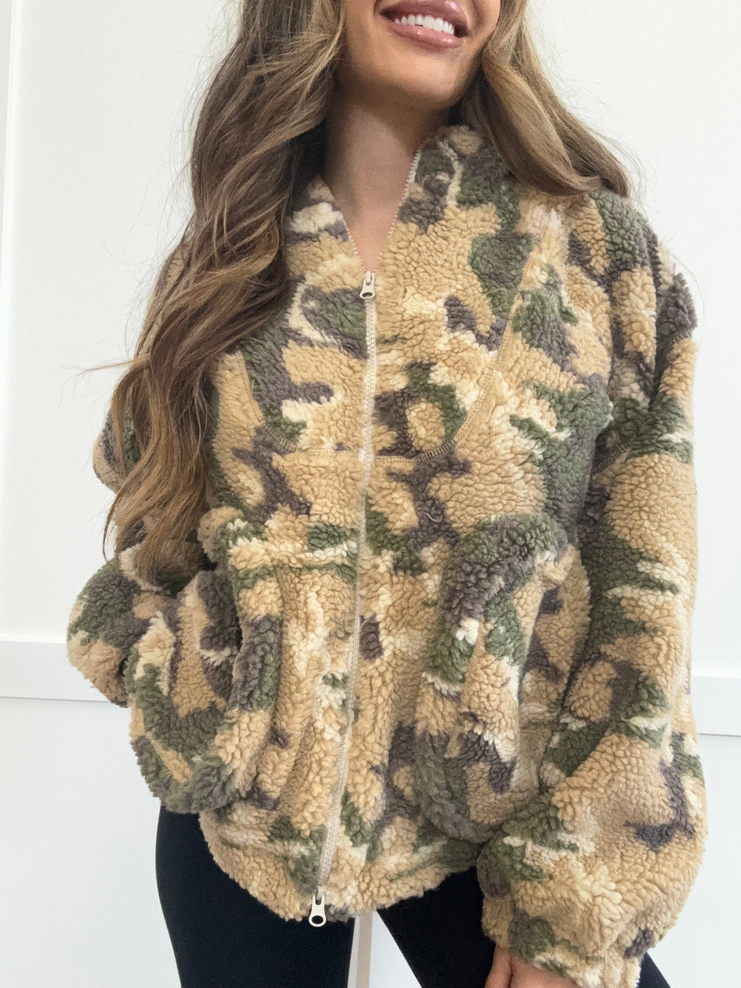 Delta Frost Camouflage Sherpa Jacket