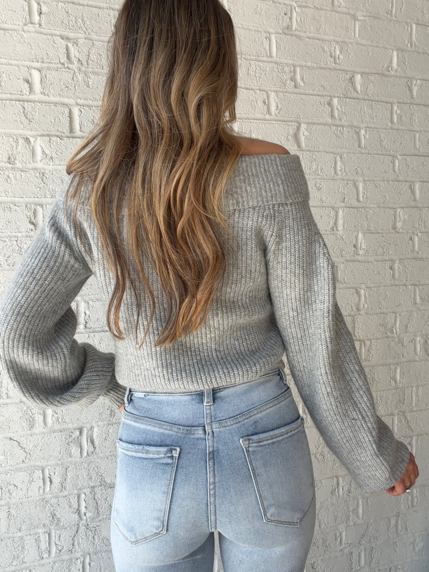 Haze Folded Off The Shoulder Sweater
