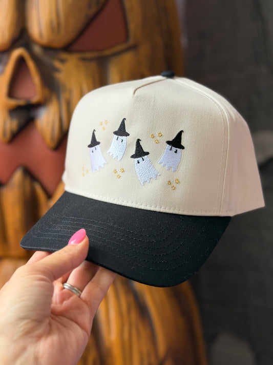 Dancing Ghosts Embroidered Trucker Hat