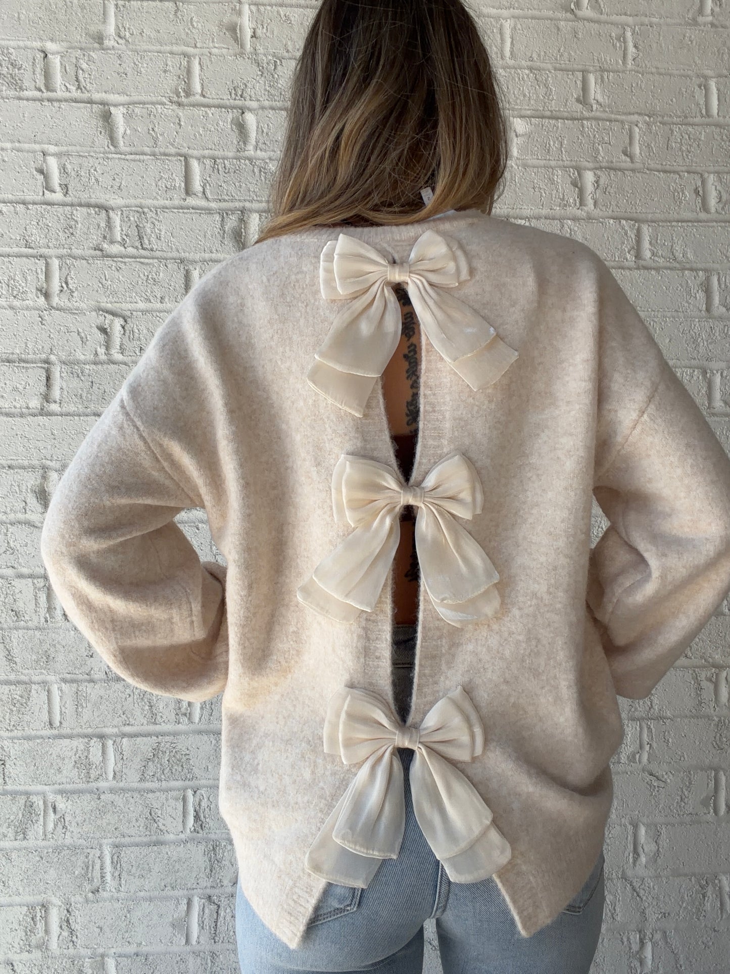 Darling Reversible Bow Sweater