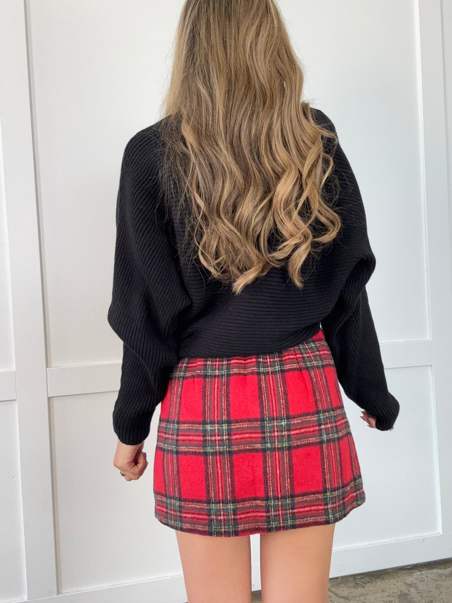 Merry Mae Plaid Mini Skirt