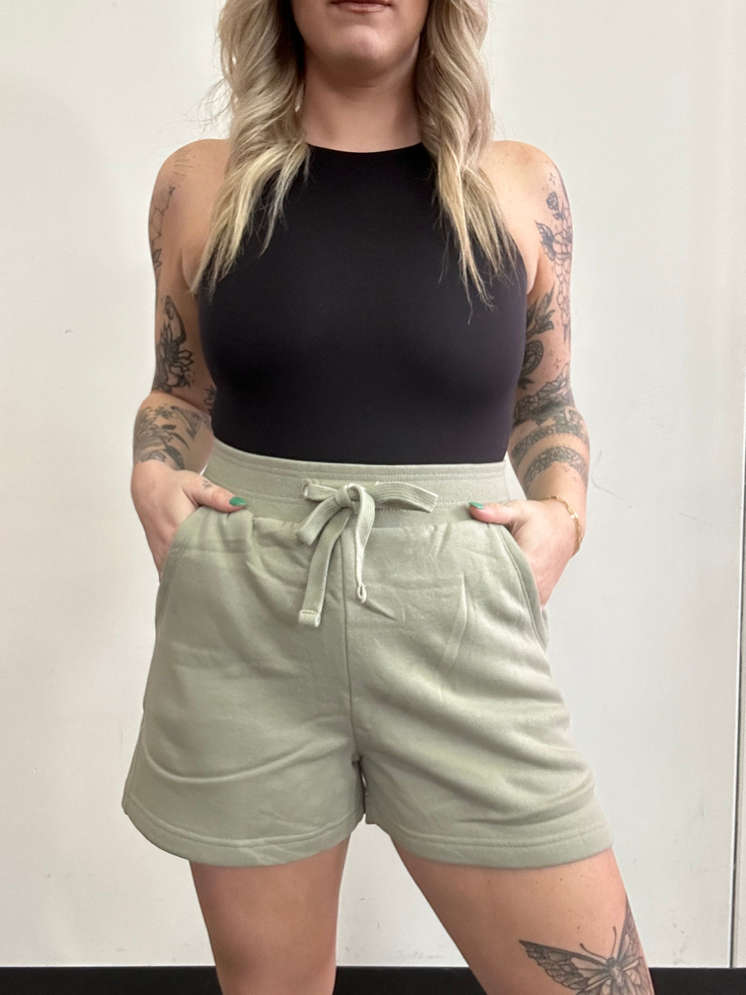 Chill Hangs High Rise Cotton Shorts