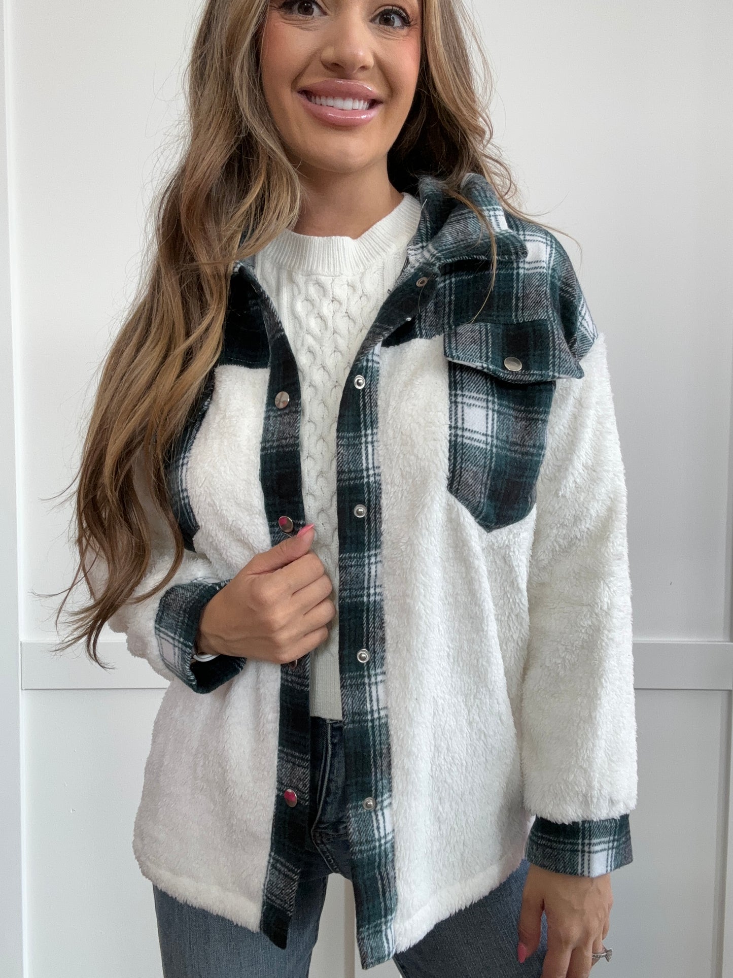 Buy our "PREORDER Cozy Cuddles Collared Neck Button Down Shacket" online – Willow Boutique Clothing. Shop stylish PREORDER Cozy Cuddles Collared Neck Button Down Shacket today.