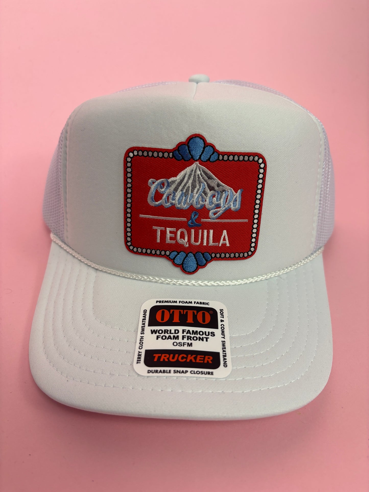 Cowgirls & Tequila Patch Foam Trucker Hat
