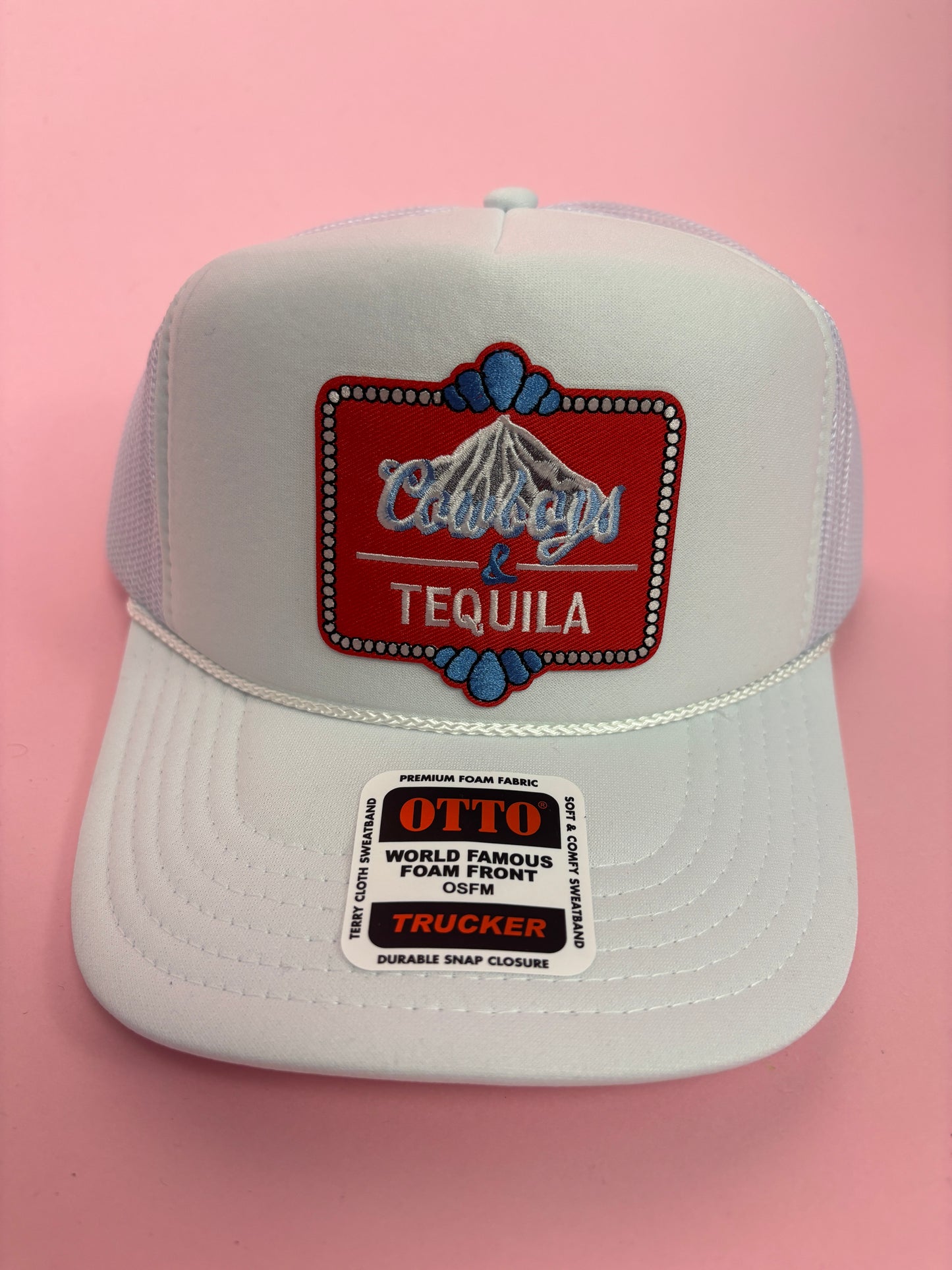 Cowgirls & Tequila Patch Foam Trucker Hat