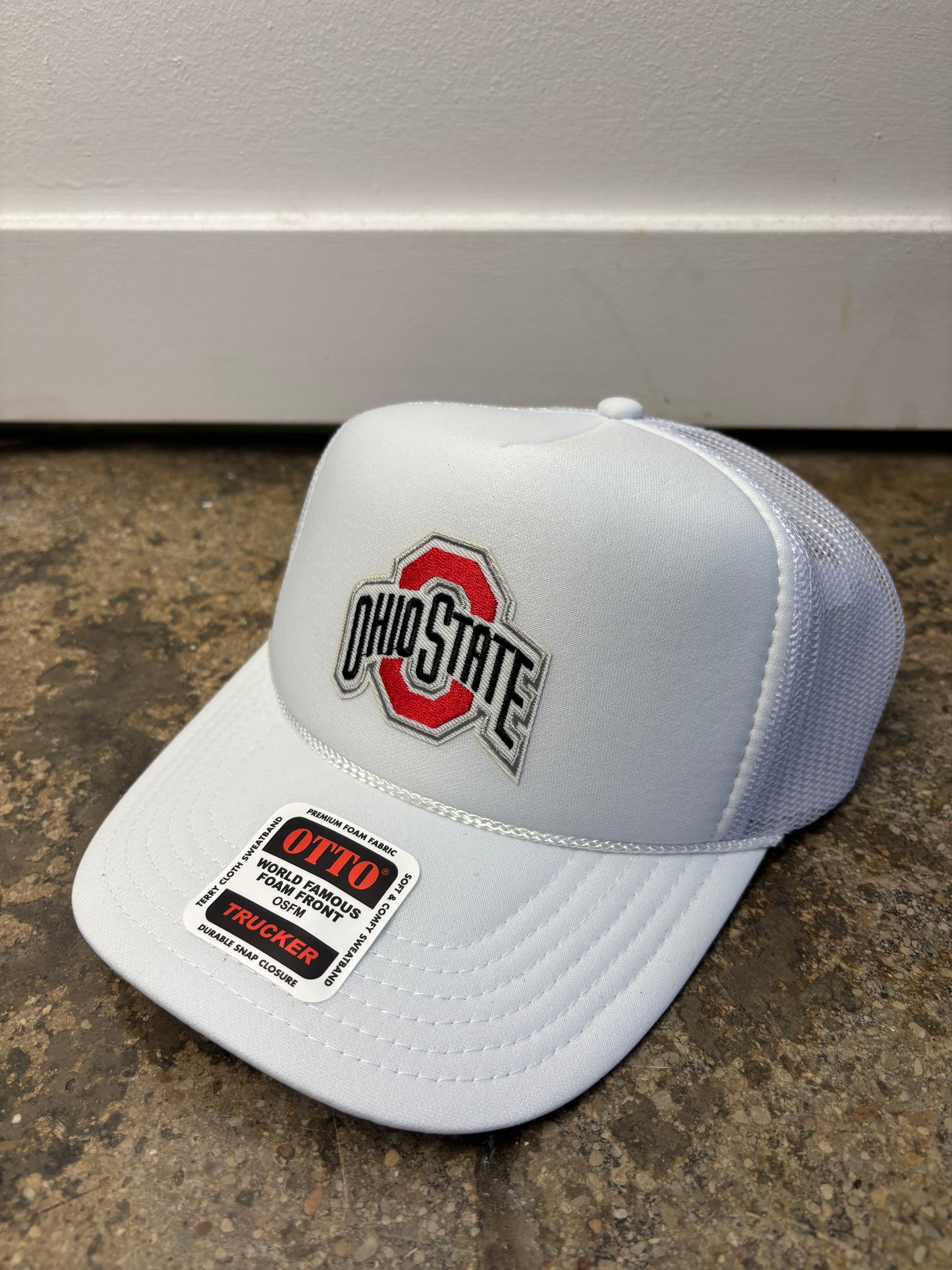 Ohio State Patch Foam Trucker Hat