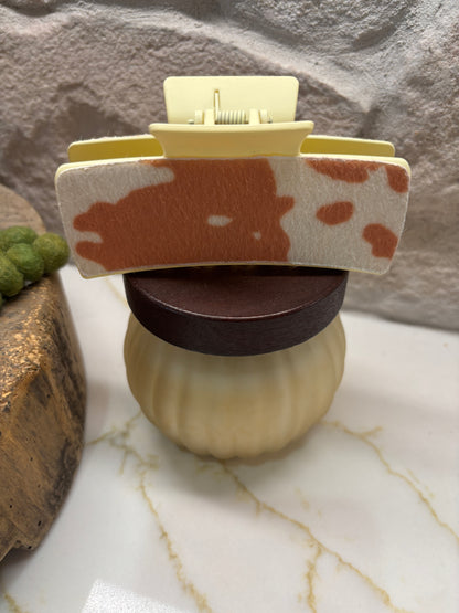 Soft Spot Cowprint Hair Clip