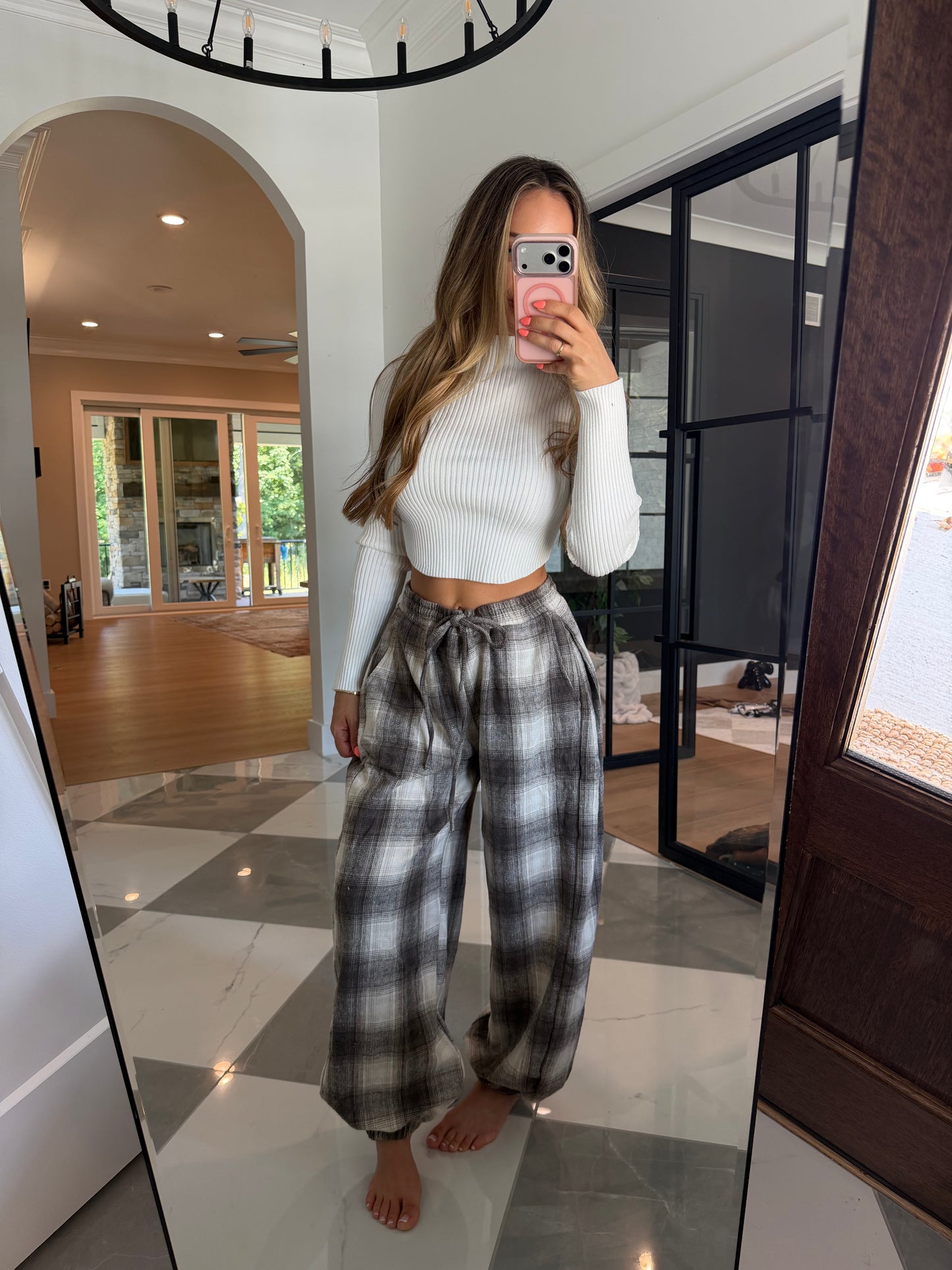 Cozy Cabin Plaid Joggers