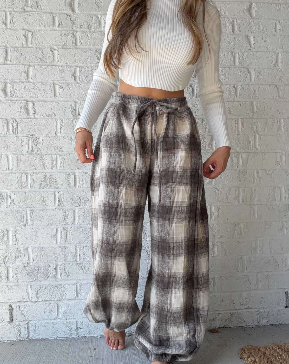 Cozy Cabin Plaid Joggers