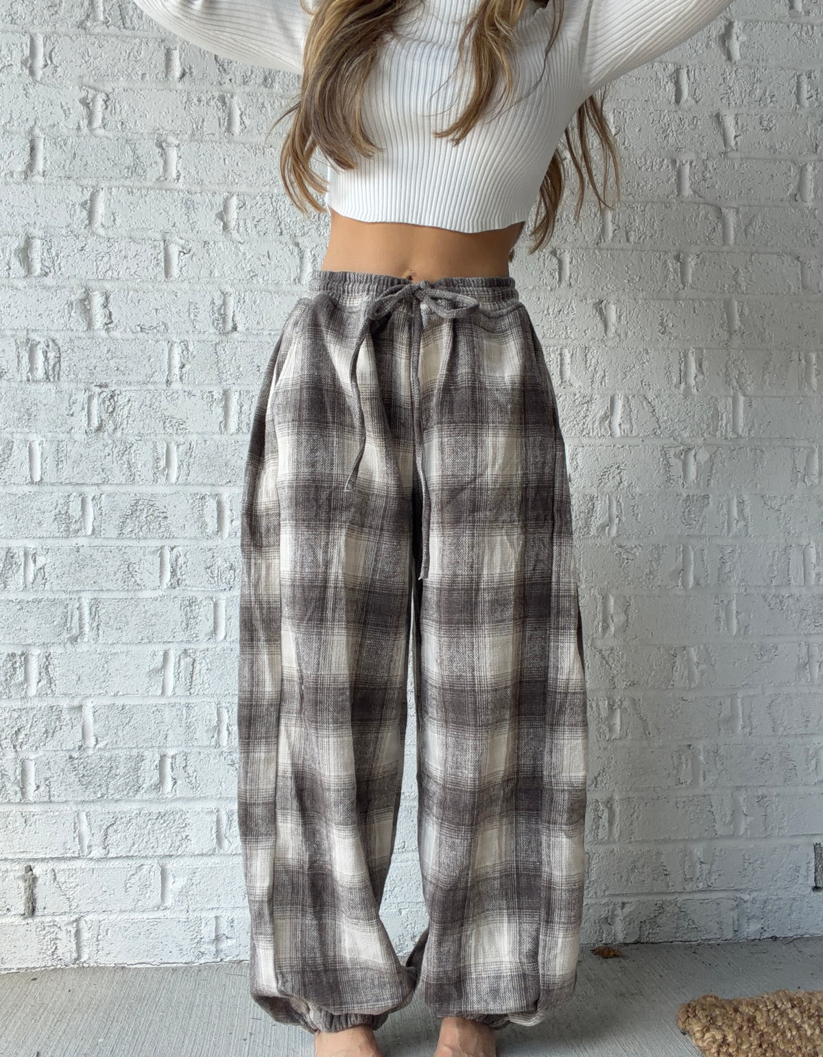 Cozy Cabin Plaid Joggers