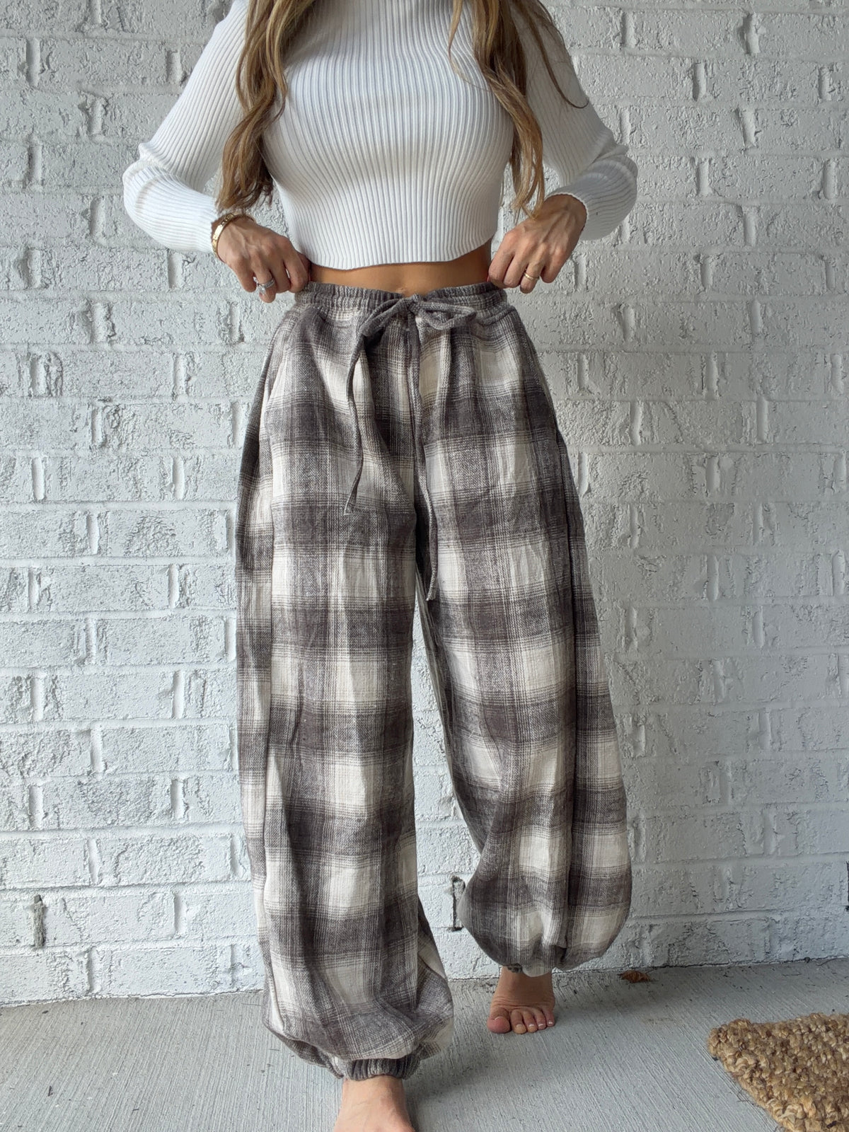 Cozy Cabin Plaid Joggers