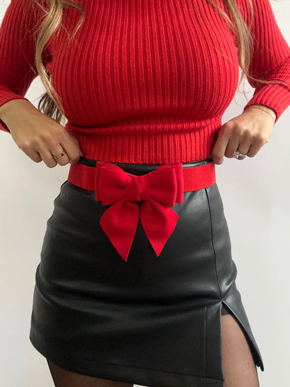 Merry & Bright Bow Belt