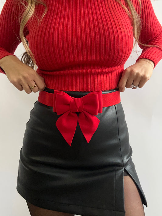 Merry & Bright Bow Belt