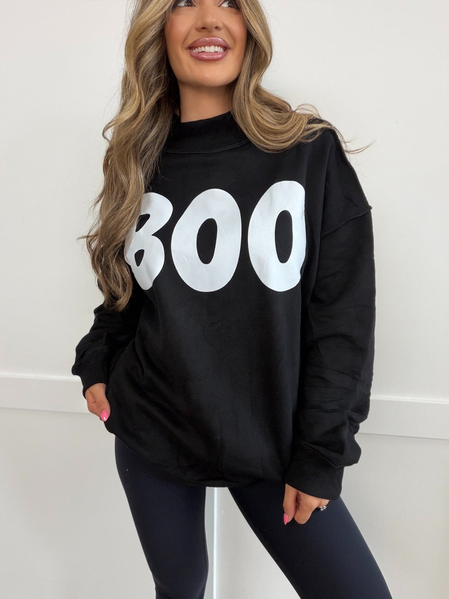 Tilly BOO Reversible Oversized Mockneck Crew