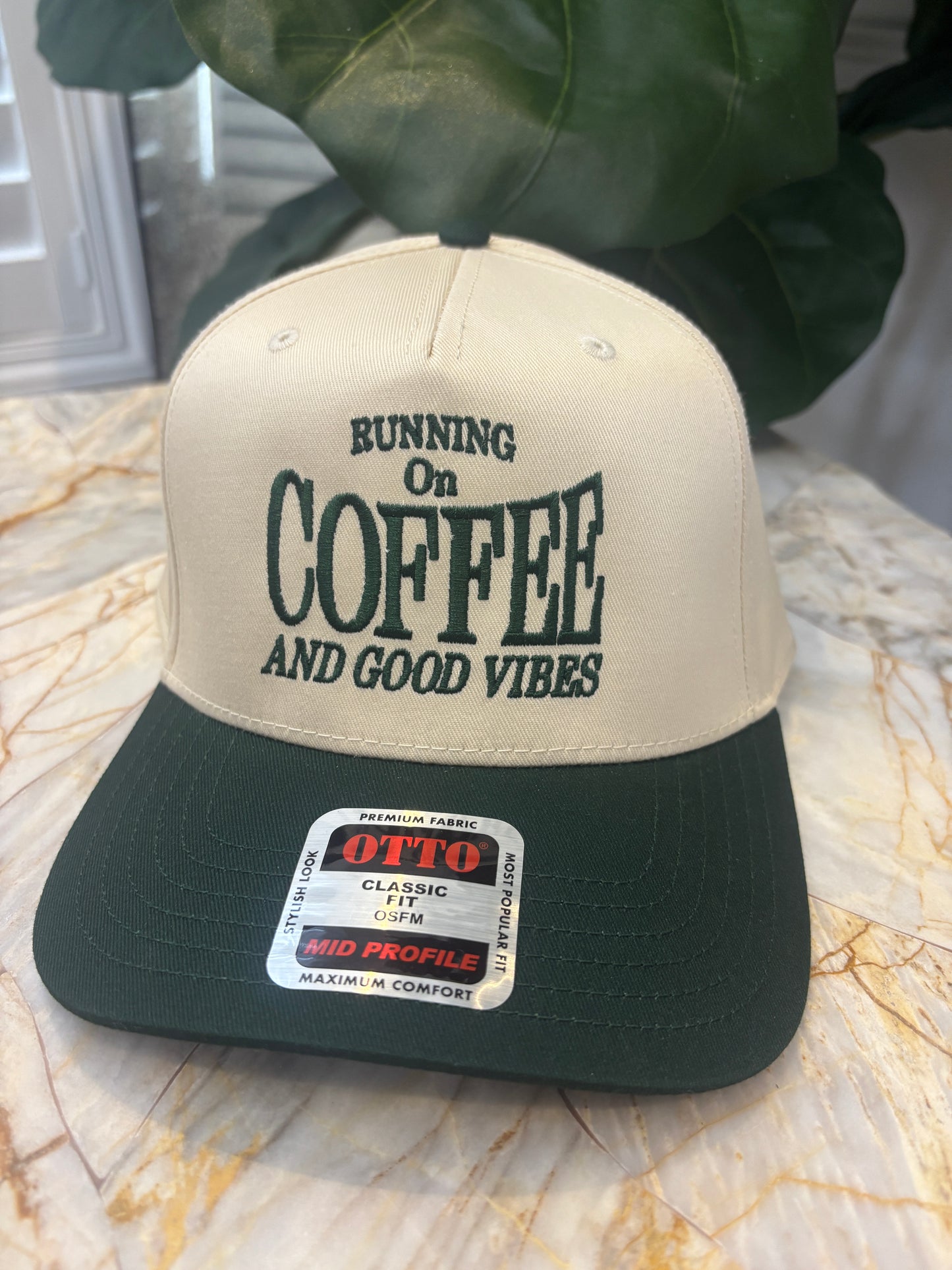 Runnin' on Coffee & Good Vibes Trucker Hat