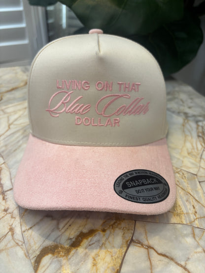 Living On That Blue Collar Dollar Trucker Hat