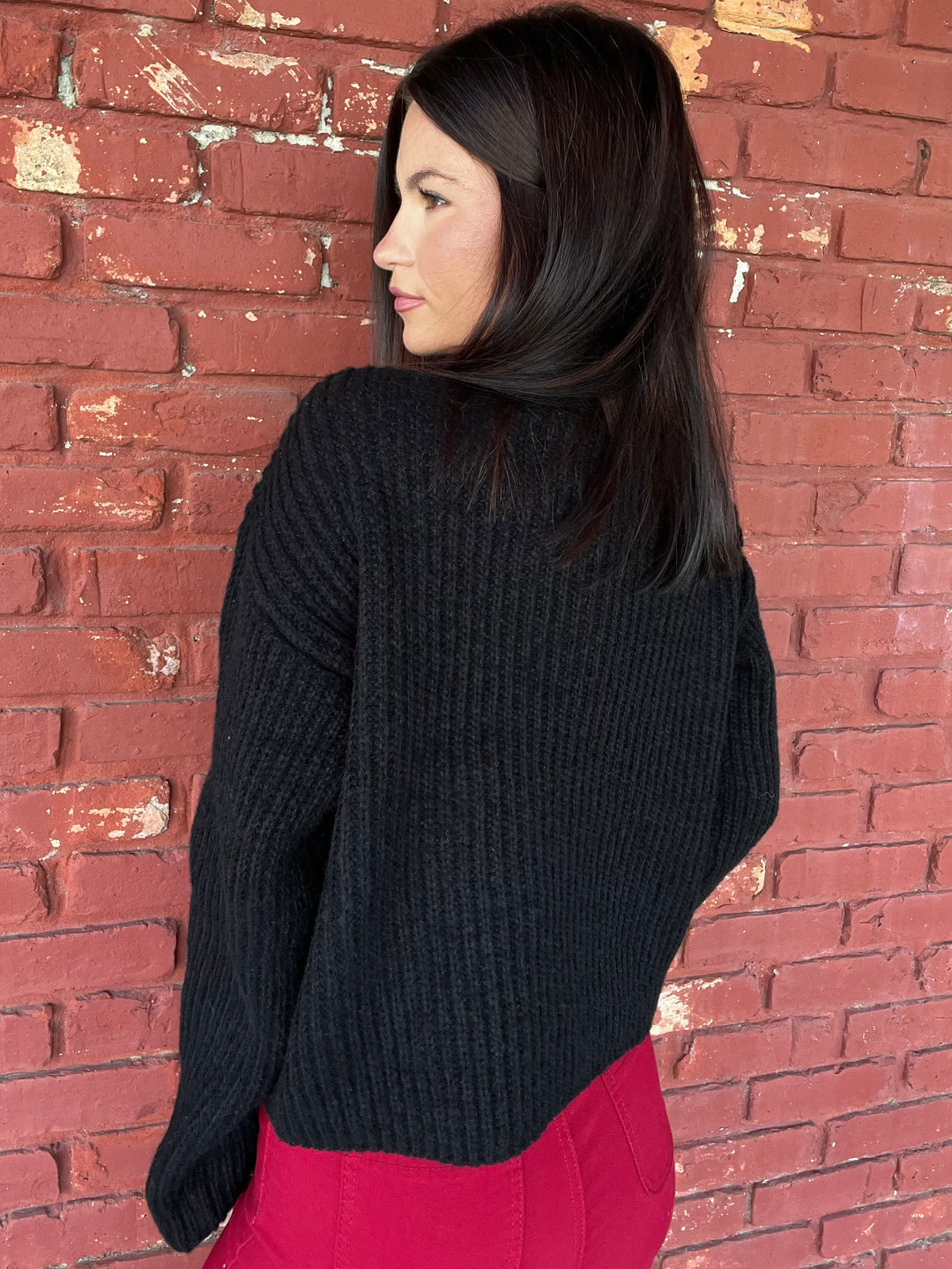 Jane Turtleneck Cropped Sweater