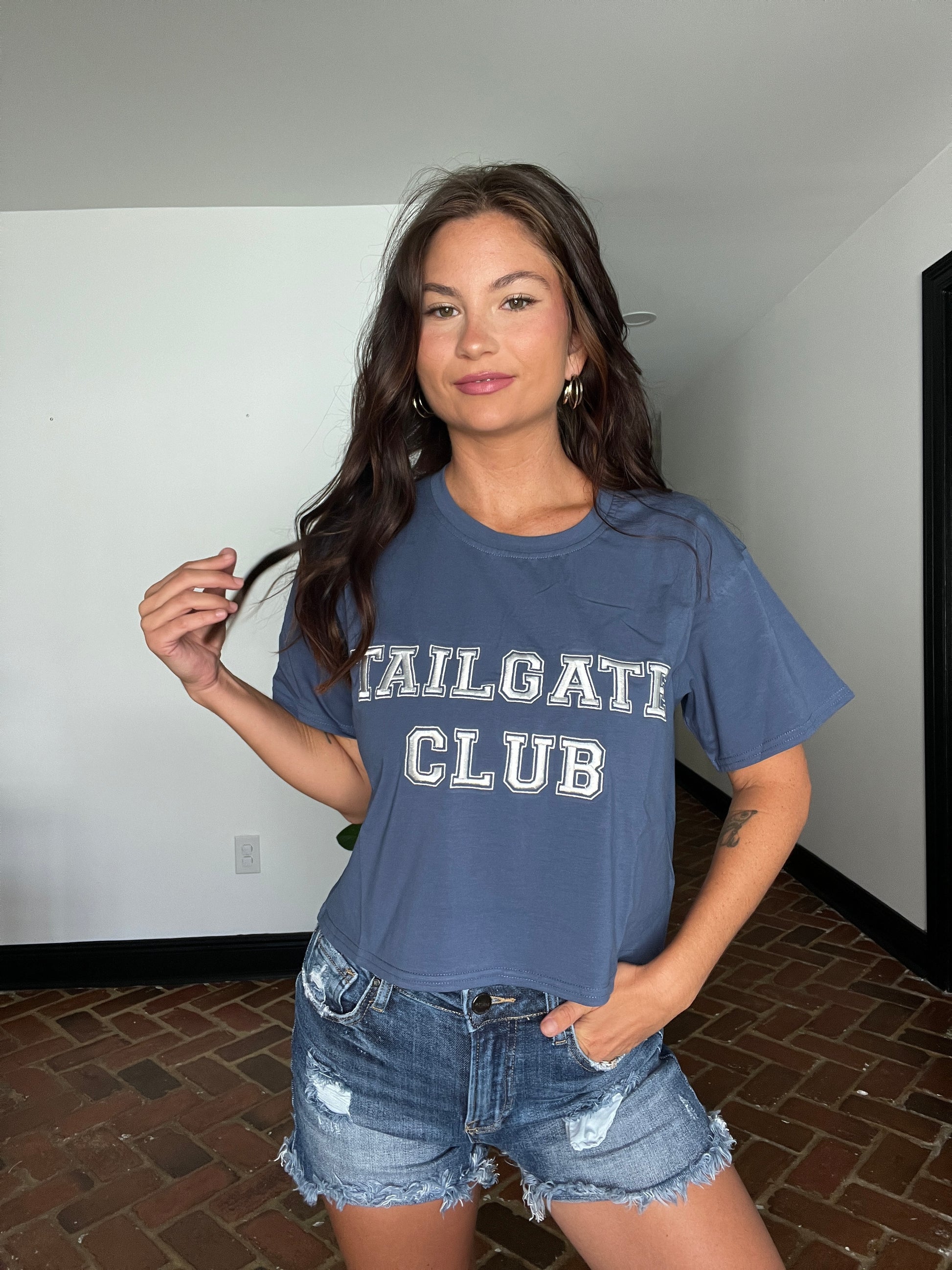 Buy our "Tailgate Club Tee" online – Willow Boutique Clothing. Shop stylish Tailgate Club Tee today.