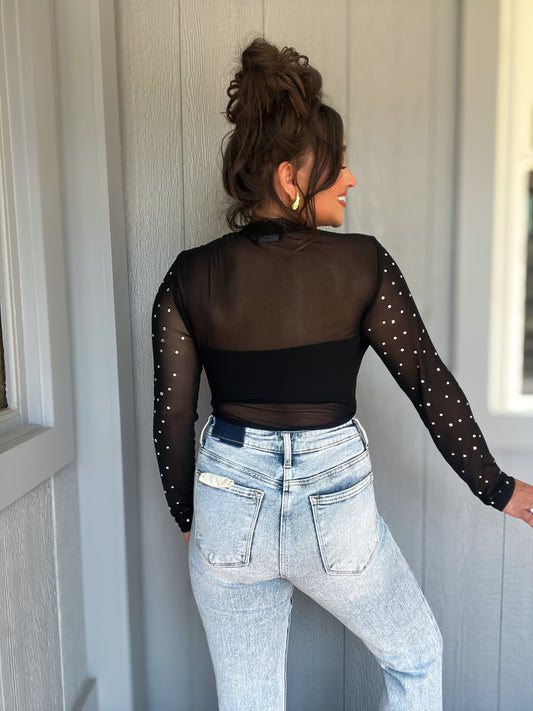 PREORDER: Hit the Town Rhinestone Bodysuit