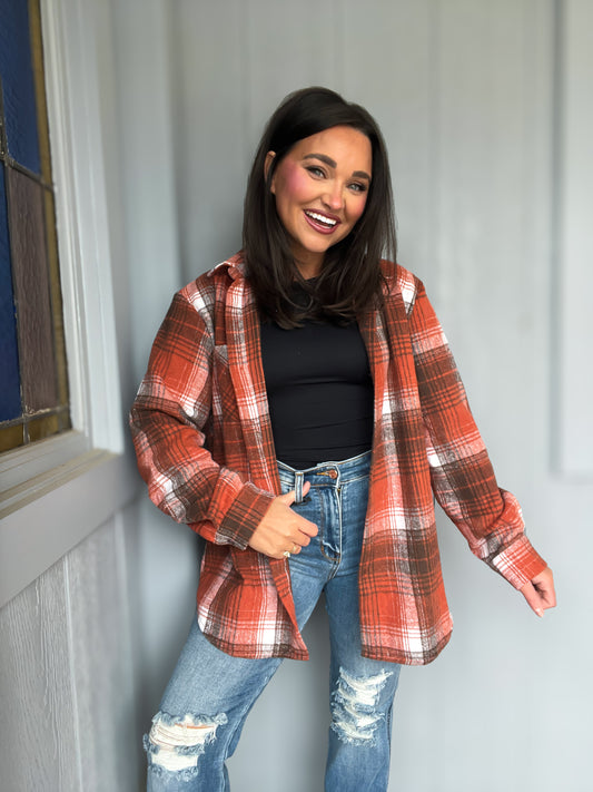 Buy our "Rachel Plaid Collared Neck Long Sleeve Shirt" online – Willow Boutique Clothing. Shop stylish Rachel Plaid Collared Neck Long Sleeve Shirt today.