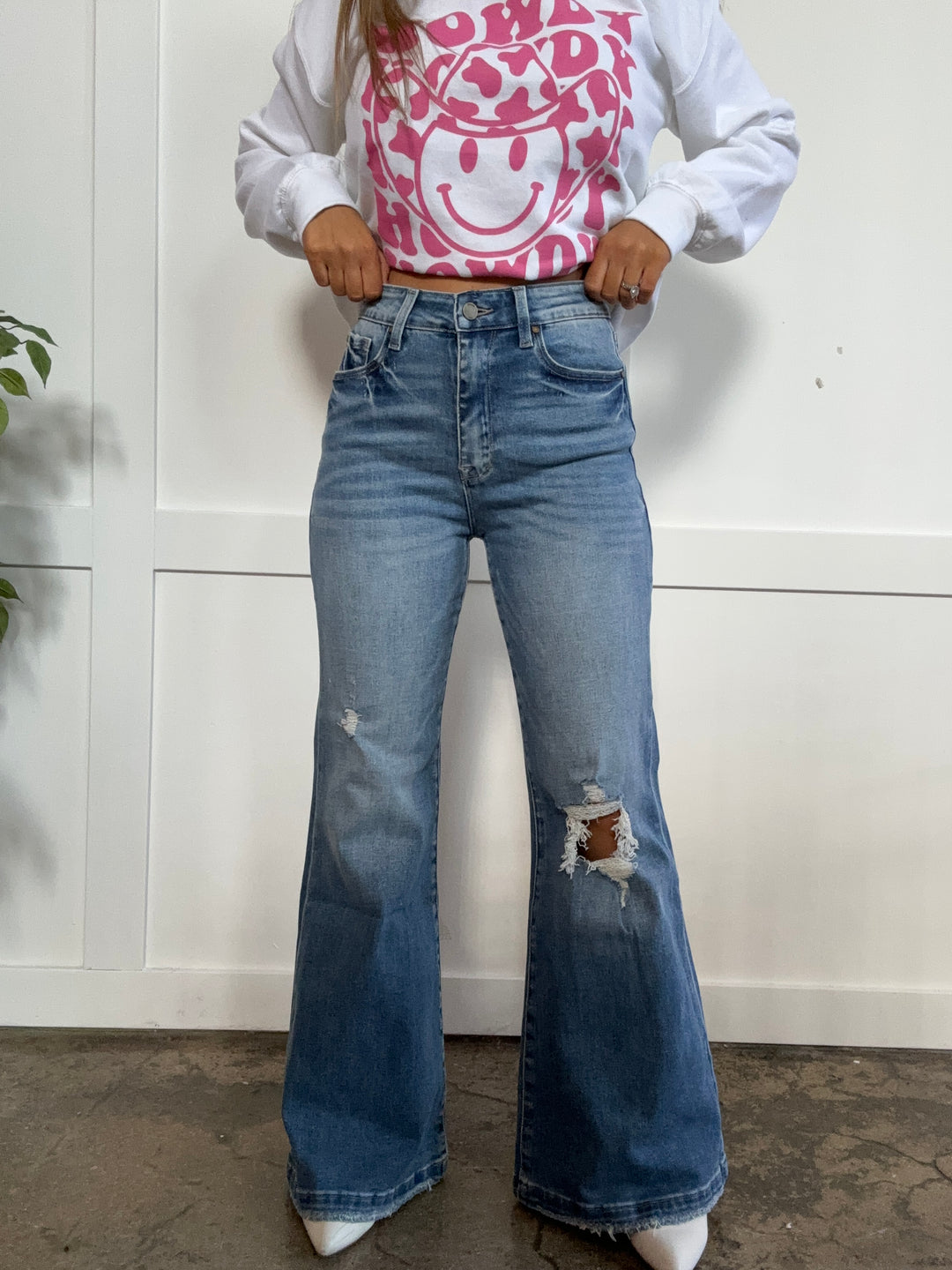 Falling For You High Rise 70's Flare Jeans