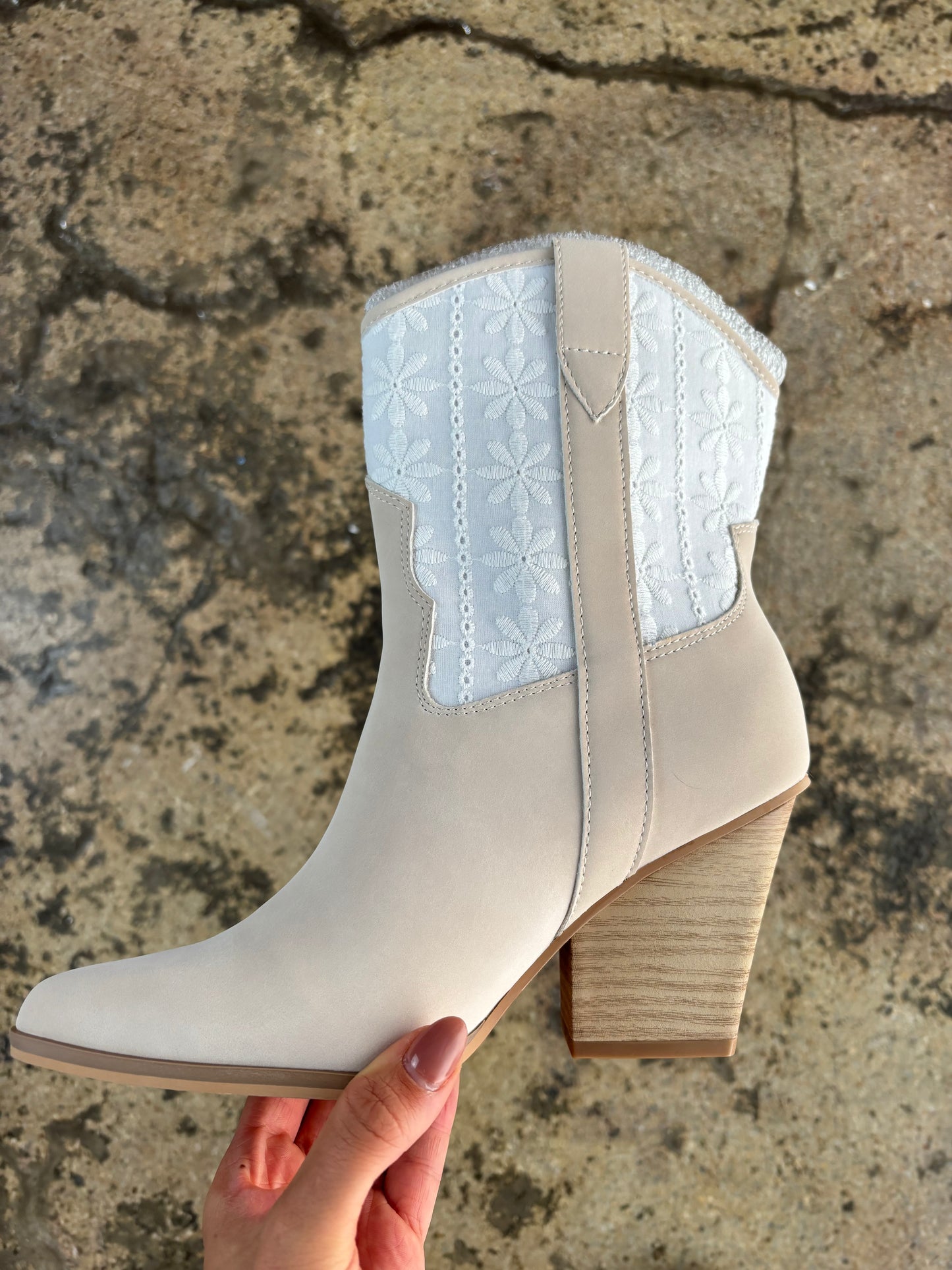 Sutton Floral Weave Cowgirl Boots