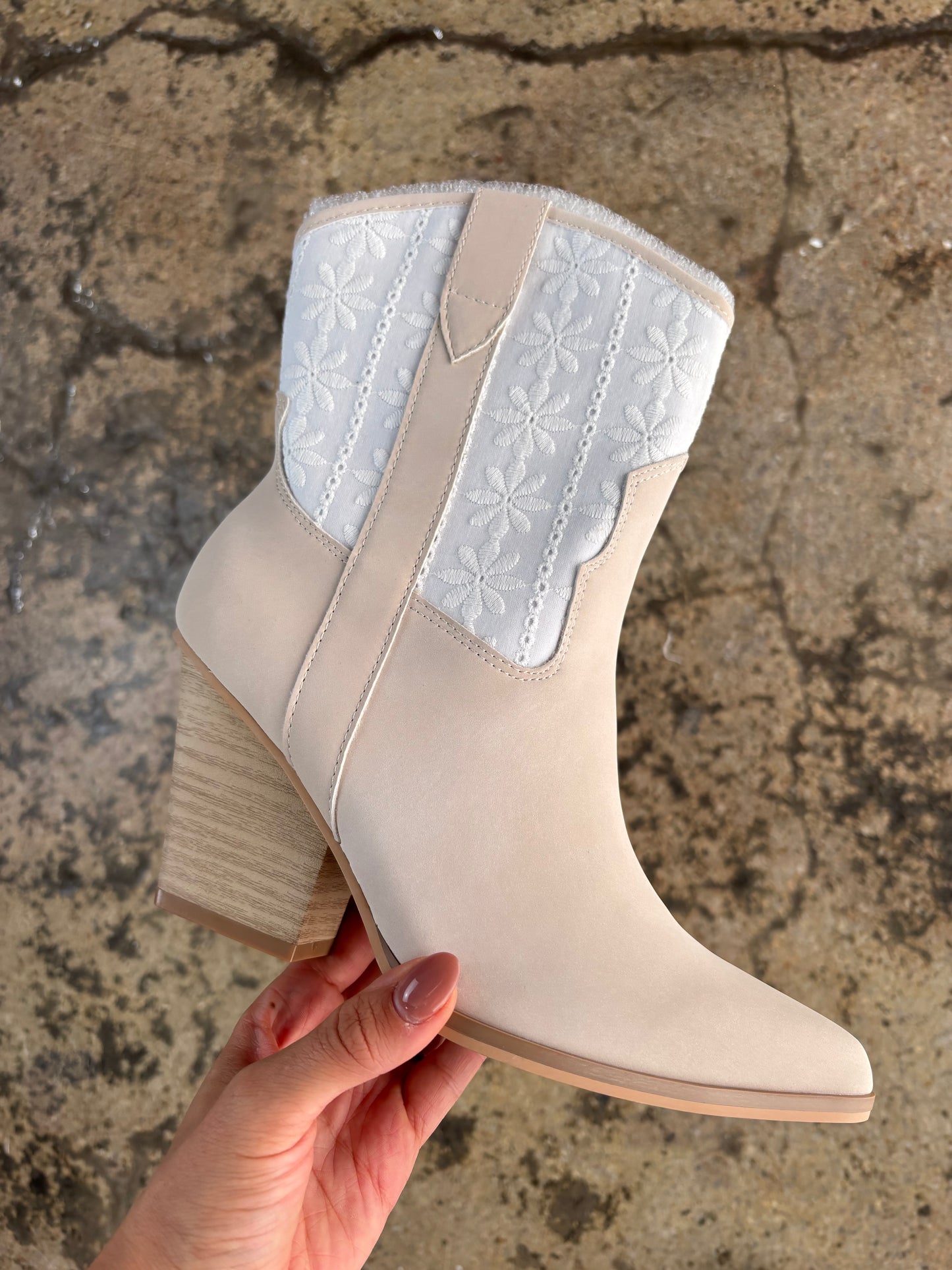 Sutton Floral Weave Cowgirl Boots