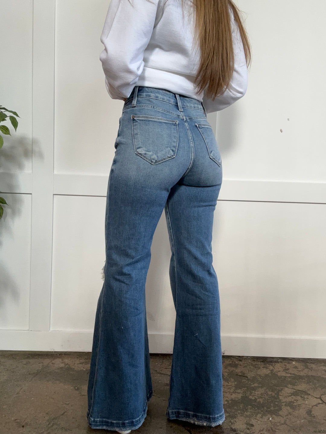 Falling For You High Rise 70's Flare Jeans