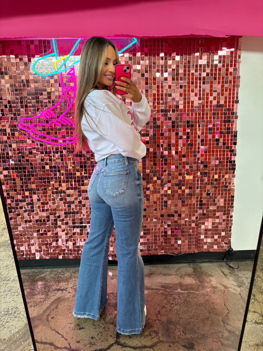 Falling For You High Rise 70's Flare Jeans