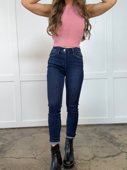Buy our "Perfect Non-Distressed Ankle Skinny Vervet Jeans- Dark Wash" online – Willow Boutique Clothing. Shop stylish Perfect Non-Distressed Ankle Skinny Vervet Jeans- Dark Wash today.