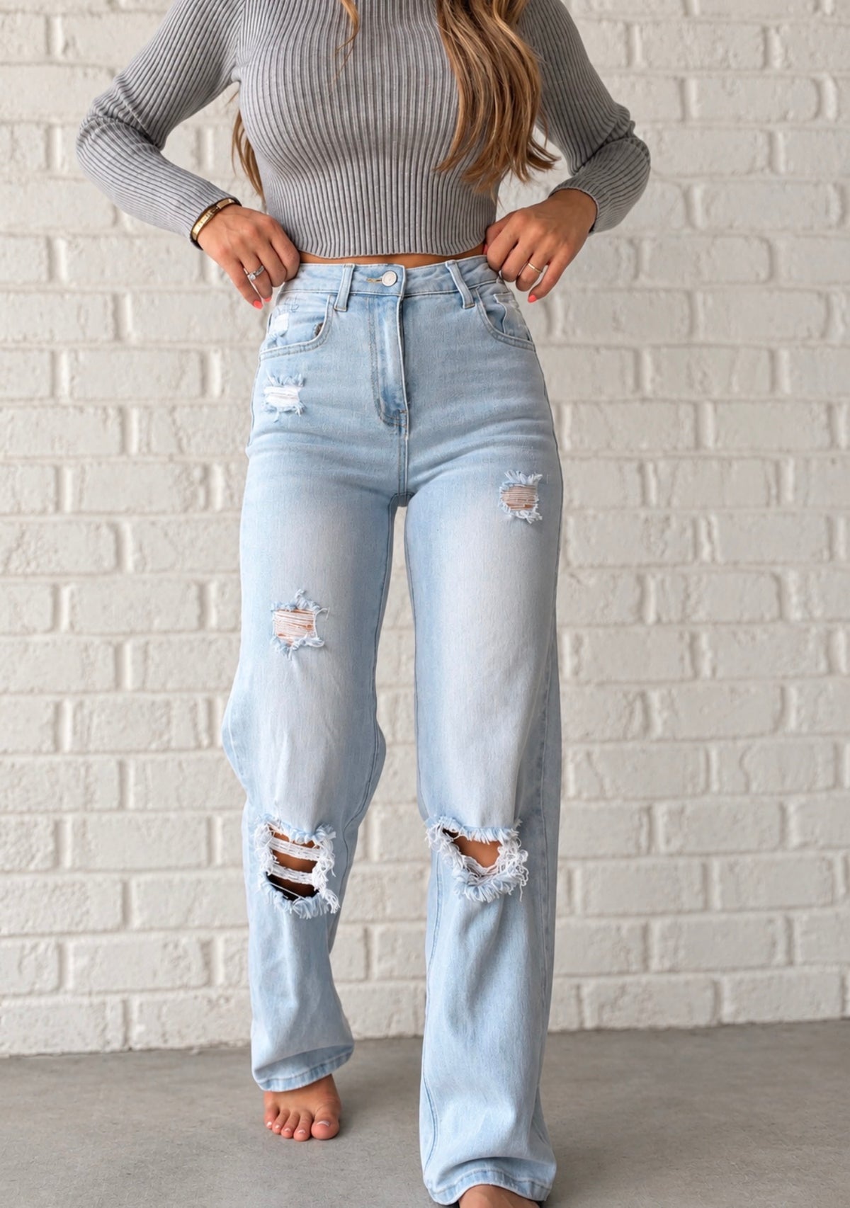 Amber Tummy Control 90s Vintage Stretchy Boyfriend Jeans