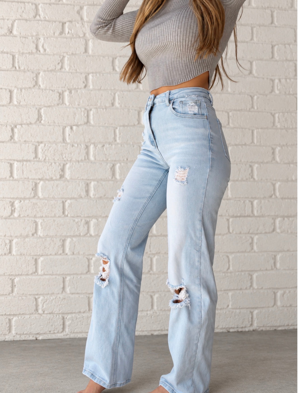 Amber Tummy Control 90s Vintage Stretchy Boyfriend Jeans