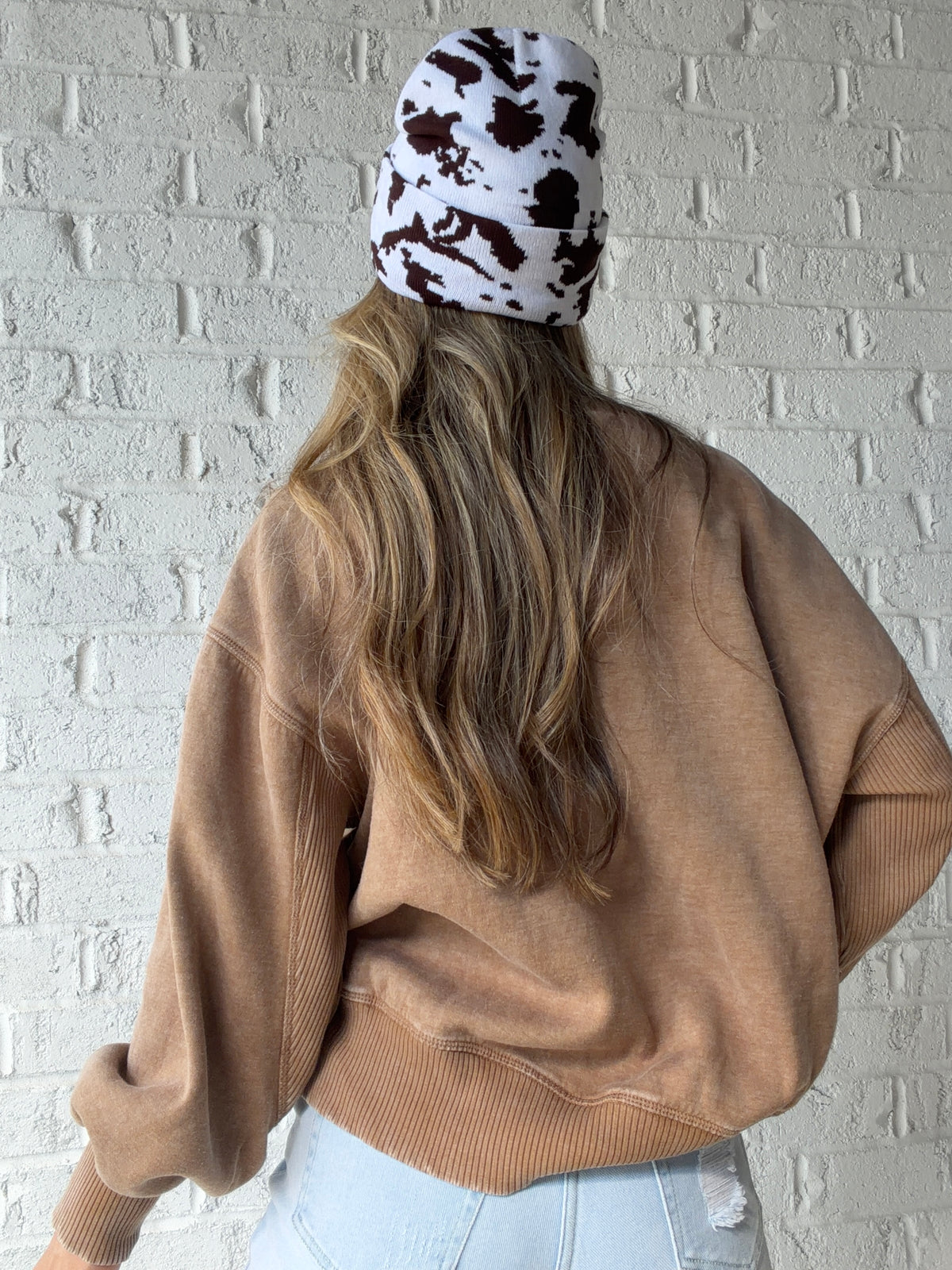 Cheyanne Acid Wash Fleece Pullover