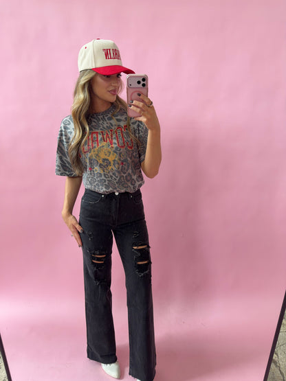 Outlaw Vintage Wide Leg Jeans - Black