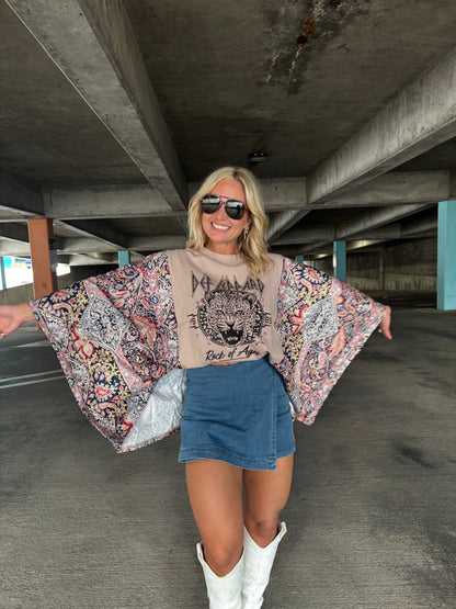 Heather Denim Mini Skort