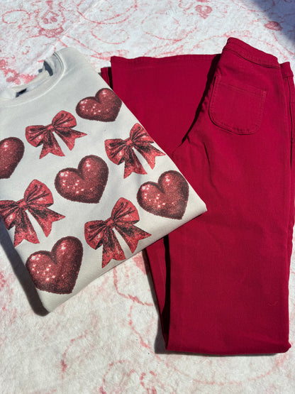 Buy our "The Heartbreaker Flare Bundle (1 Flare + 1 Valentine Day Crewneck)" online – Willow Boutique Clothing. Shop stylish The Heartbreaker Flare Bundle (1 Flare + 1 Valentine Day Crewneck) today.