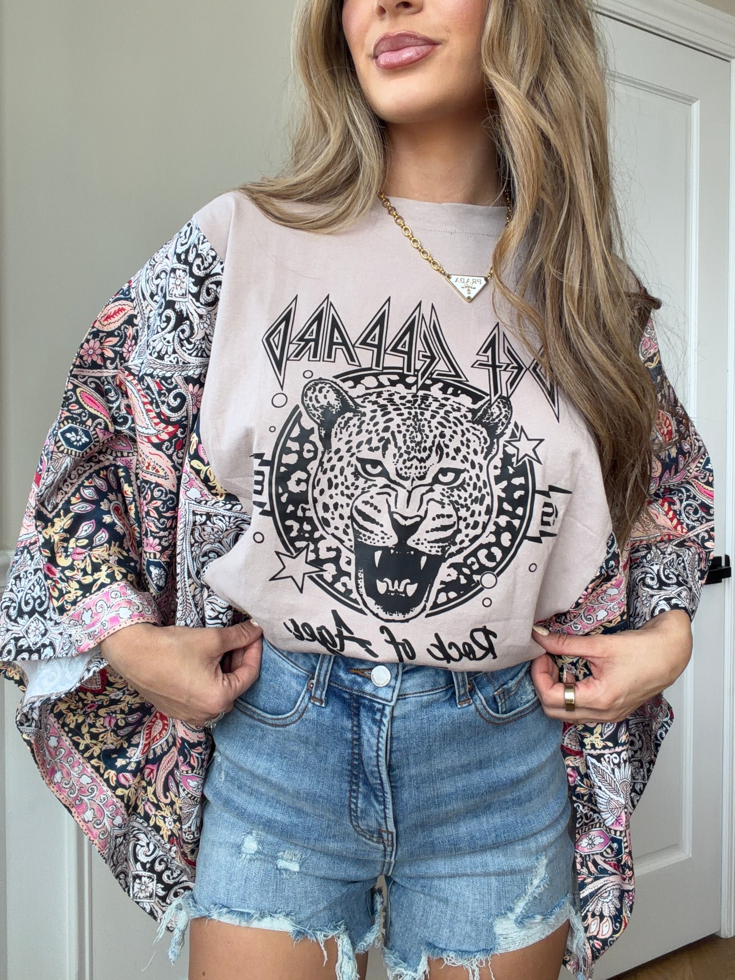 Vintage Rock of Ages Kantha Styled Top