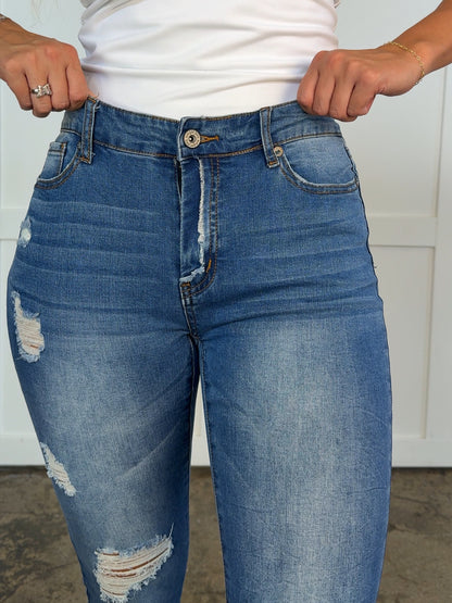 Buy our "Leci Distressed Skinny Jeans" online – Willow Boutique Clothing. Shop stylish Leci Distressed Skinny Jeans today.