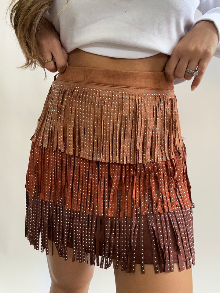 Brick Multi Colored Skirt