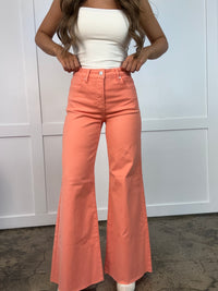 Cora Tummy Control High Rise Wide Leg Palazzo Jeans