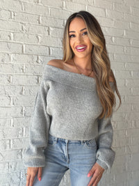 Haze Folded Off The Shoulder Sweater